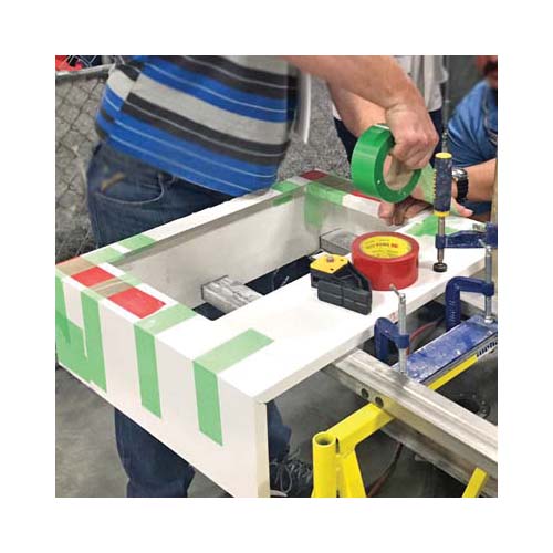 ALPHA GT1006TG Multi-Purpose G-Tape, 82 ft L, 2 in W, Black/Yellow