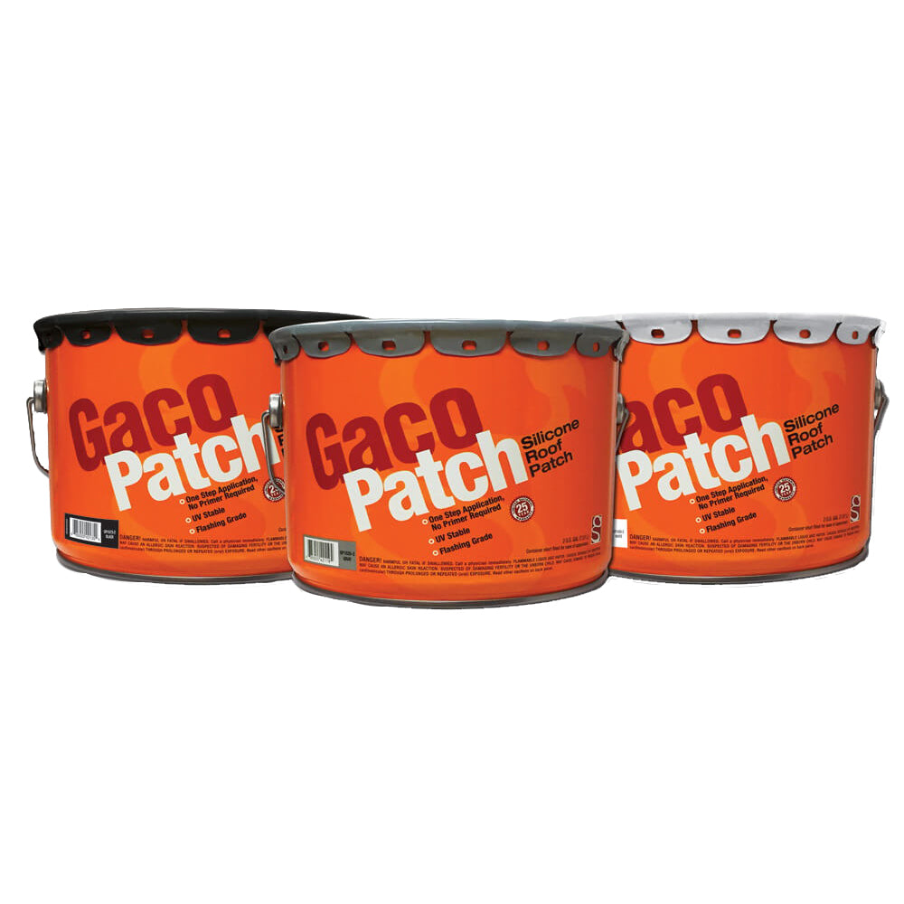 Gaco GACOP P Roof Patch, Gray, Liquid, 2 gal