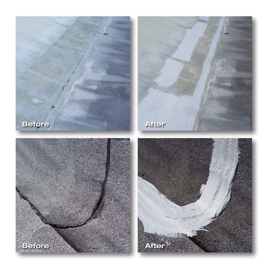 Gaco GACOP P Roof Patch, Gray, Liquid, 2 gal