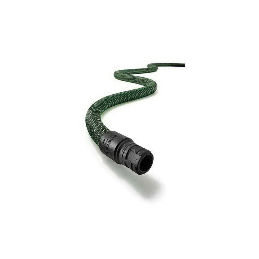 Festool 500678 Suction Hose, 1-1/4 in OD, Bayonet, 16-1/2 ft L, Plastic/Rubber, Black/Green