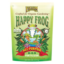 Happy Frog 500312 All-purpose Fertilizer, 4 lb, 6-4-5 N-P-K Ratio