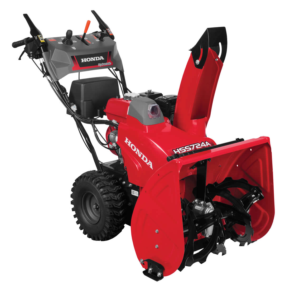 Honda HSS724AAWD Snow Blower, Gasoline, 196 cc Engine Displacement, 4-Cycle OHV Engine, 2-Stage, 49 ft Throw