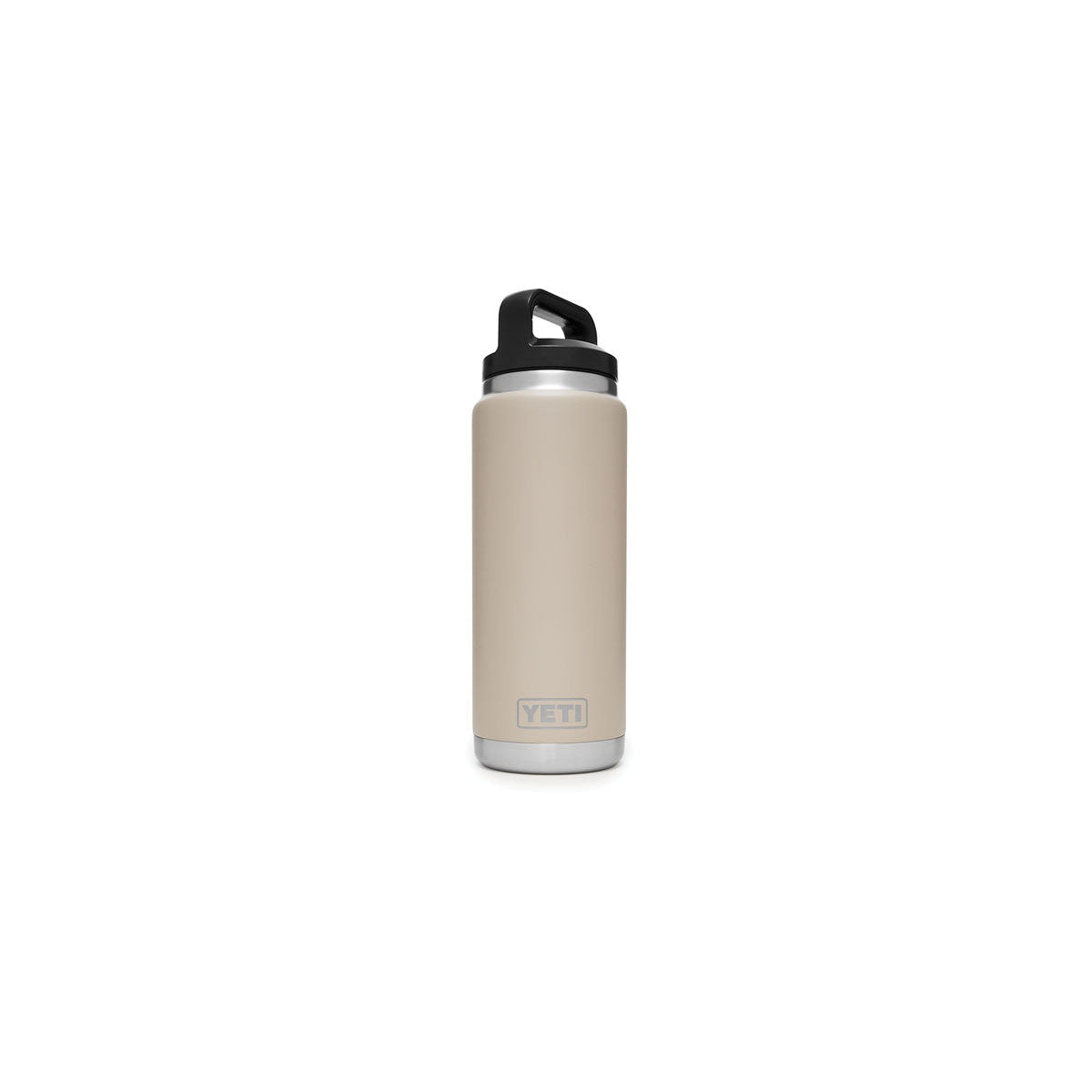 YETI Rambler 21071500053 Vacuum Insulated Bottle with Chug Cap, 26 oz Capacity, Stainless Steel, Sand