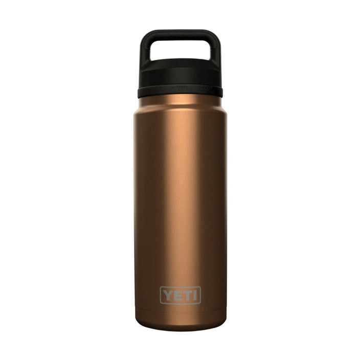YETI Rambler 21071500038 Vacuum Insulated Bottle with Chug Cap, 18 oz Capacity, Stainless Steel, Canyon Red