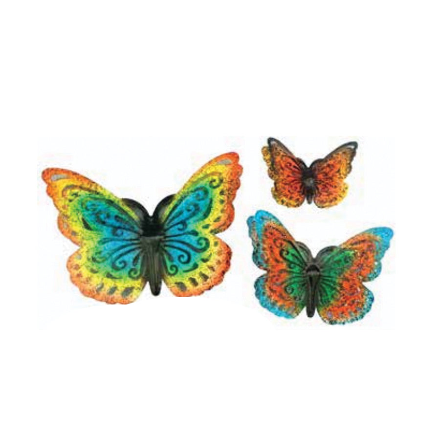 Very Cool Stuff V15 MBFS3 Wall Decor Set, Butterfly, Metal