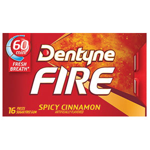 Dentyne MOZ31508 Sugar Free Gum, Spicy Cinnamon Flavor, 16