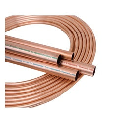 Streamline 1/2X10L Copper Tubing, 1/2 in, 10 ft L, Hard, Type L, Coil