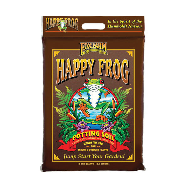 Happy Frog FX14054 Potting Soil, Dark Brown, 12 qt