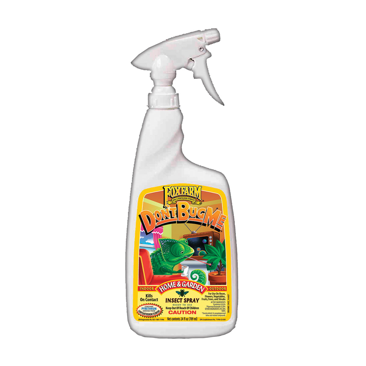 FOXFARM 790508 Home and Garden Insecticide, Liquid, Spray Application, 24 oz Bottle