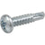 HILLMAN 42205 Screw, #6-20 Thread, 1 in L, Coarse Thread, Pan Head, Phillips Drive, Self-Drilling Point, Zinc, 75 PK