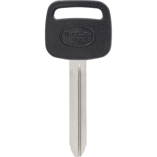 HILLMAN 84292 Key Blank, Brass/Rubber, Nickel, For: Toyota Vehicle