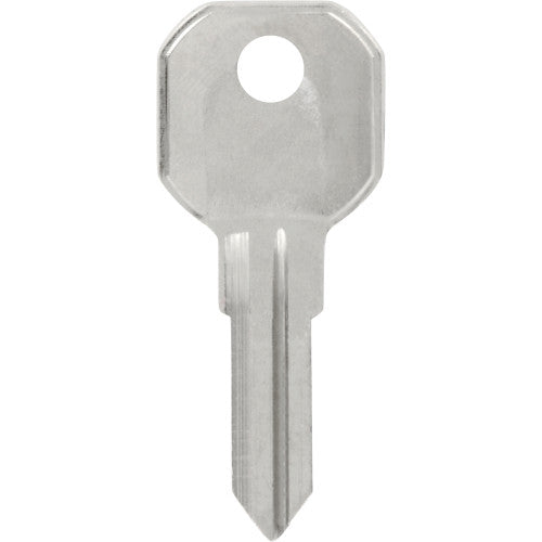 HILLMAN 86698 Key Blank, Brass, Nickel