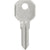 HILLMAN 86698 Key Blank, Brass, Nickel