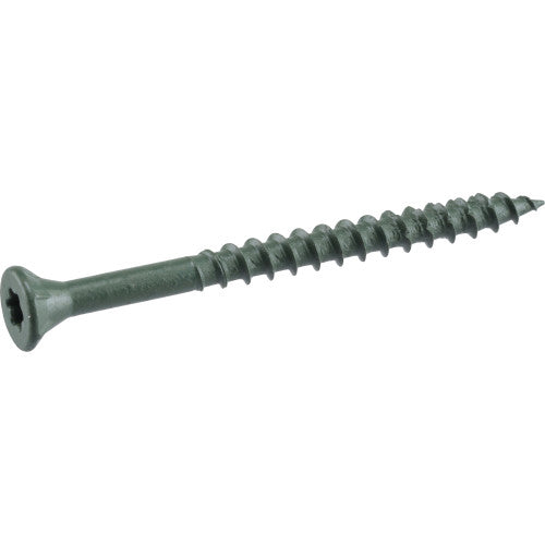 Deck Plus 42588 Deck Screw, #10 Thread, 3 in L, Coarse Thread, Flat Head, Star Drive, Zinc, 40 PK