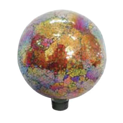 Very Cool Stuff V15 GLMCR102 Garden Globe, 10 in Dia, Glass, Copper/Red