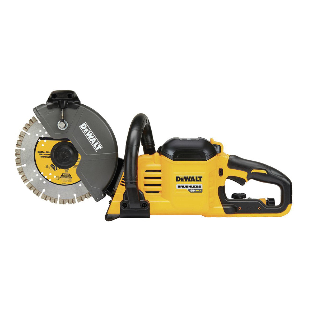 DeWALT DCS690X2 Cut-Off Saw, Battery Included, 60 V, 9 Ah, 9 in Dia Blade, 6600 rpm Speed