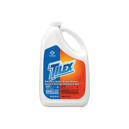Tilex CP-35605 4/CS Instant Mildew Remover, 128 oz Bottle, Liquid, Bleach, Herbaceous, Marine, Clear/Pale Yellow