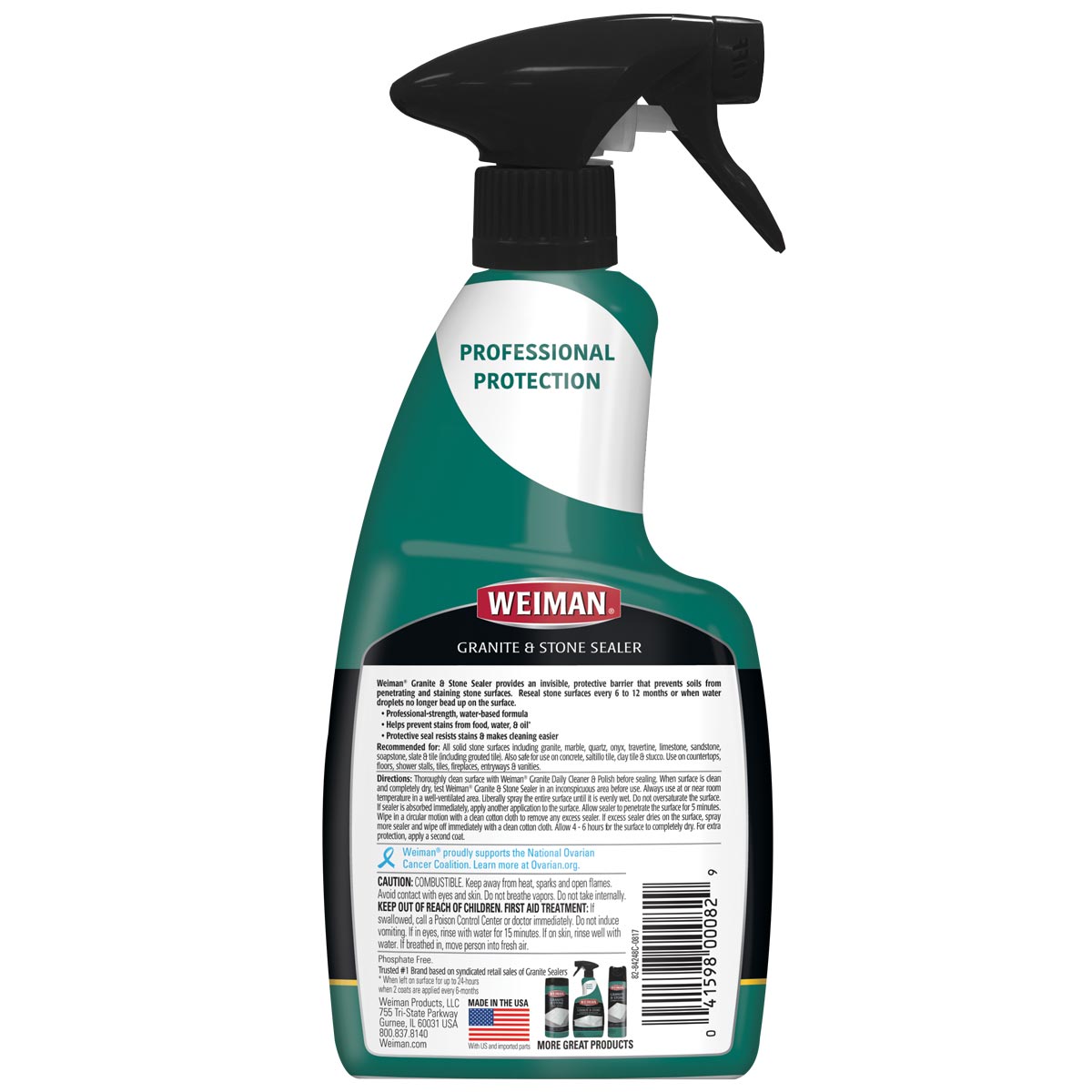 Weiman 00003 Granite and Stone Sealer, 8 oz