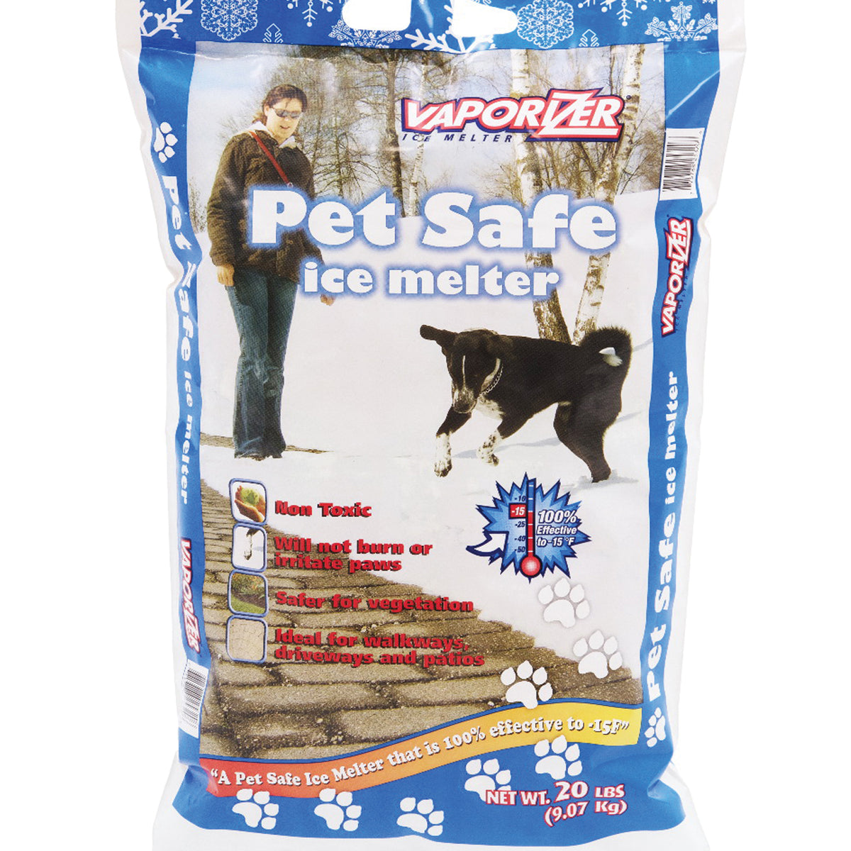 VAPORIZER PSB20 Ice Melter, Solid, White, 20 lb Bag