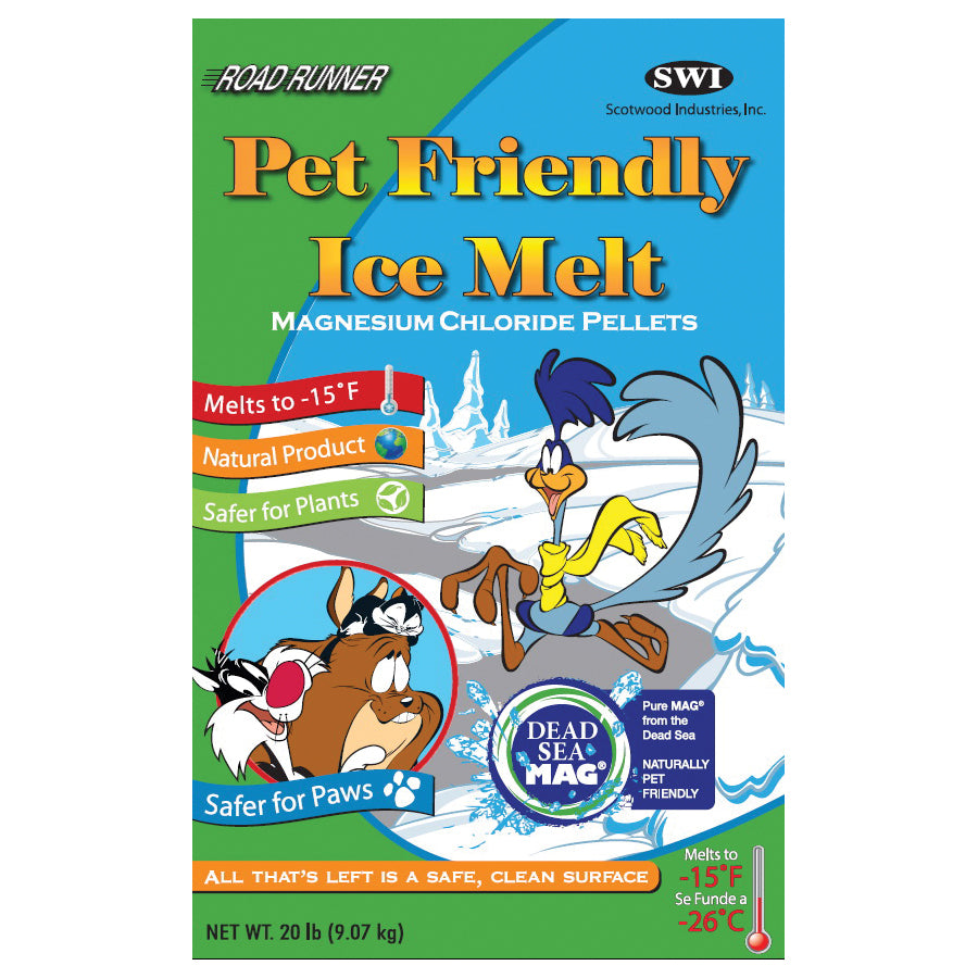 Road Runner 20B-MGPLT Ice Melt, Solid, White, 20 lb Bag