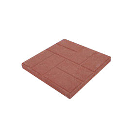 SOIL DOCTOR 10050370 Brick Embossed Stone, 16 in L, 16 in W, Red
