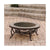 GHP Group OFW103RI Elizabeth Slate Fire Pit, 34 in OAW, 19.7 in OAD, 34 in OAH, Round, Porcelain/Steel/Wood