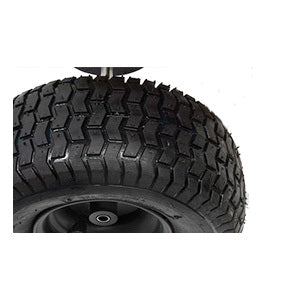 CHAPIN 82080 Turf Spreader, 100 in W Spread, 80 lb Hopper, Stainless Steel Frame, Red Hopper, Pneumatic Wheel