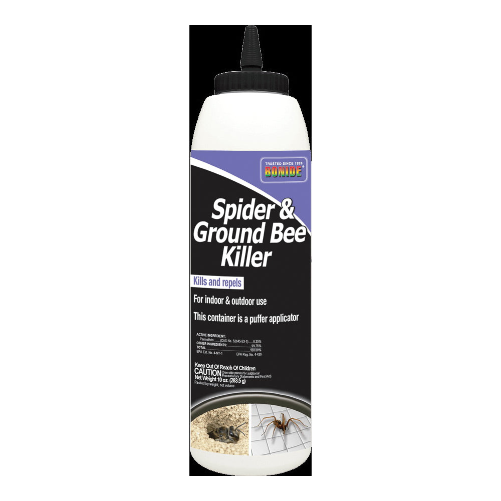 Bonide B70 363 Spider and Ground Bee Killer, Solid, Indoor, Outdoor, 10 oz Container