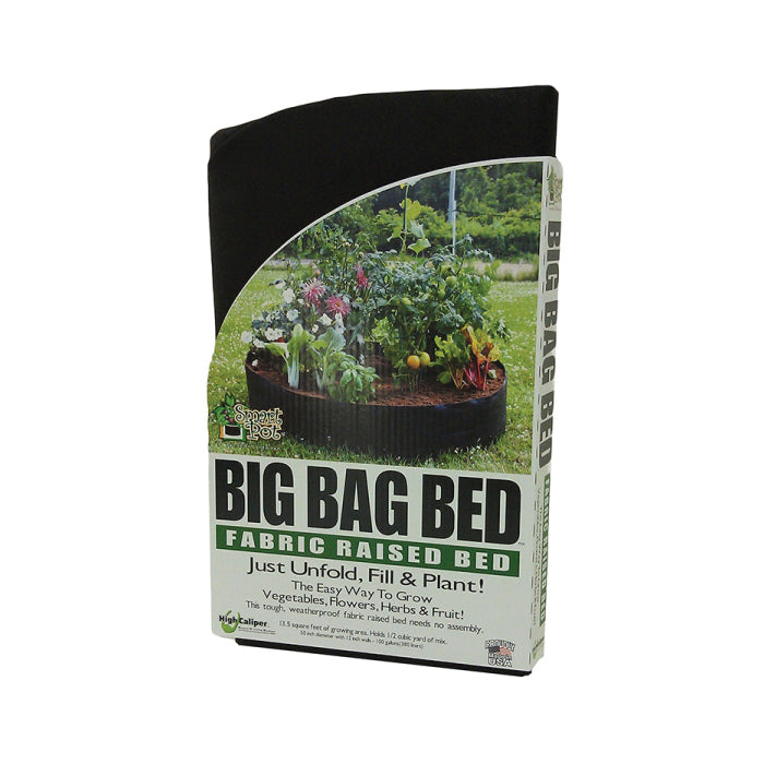 BIG BAG BED H68 12015RB Raised Bed, 24 in L, 8 in W, Black