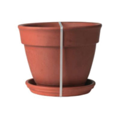 Deroma Sun Series D03 2Q15MZ Garden Bell Pot, 6 in Dia, Terracotta