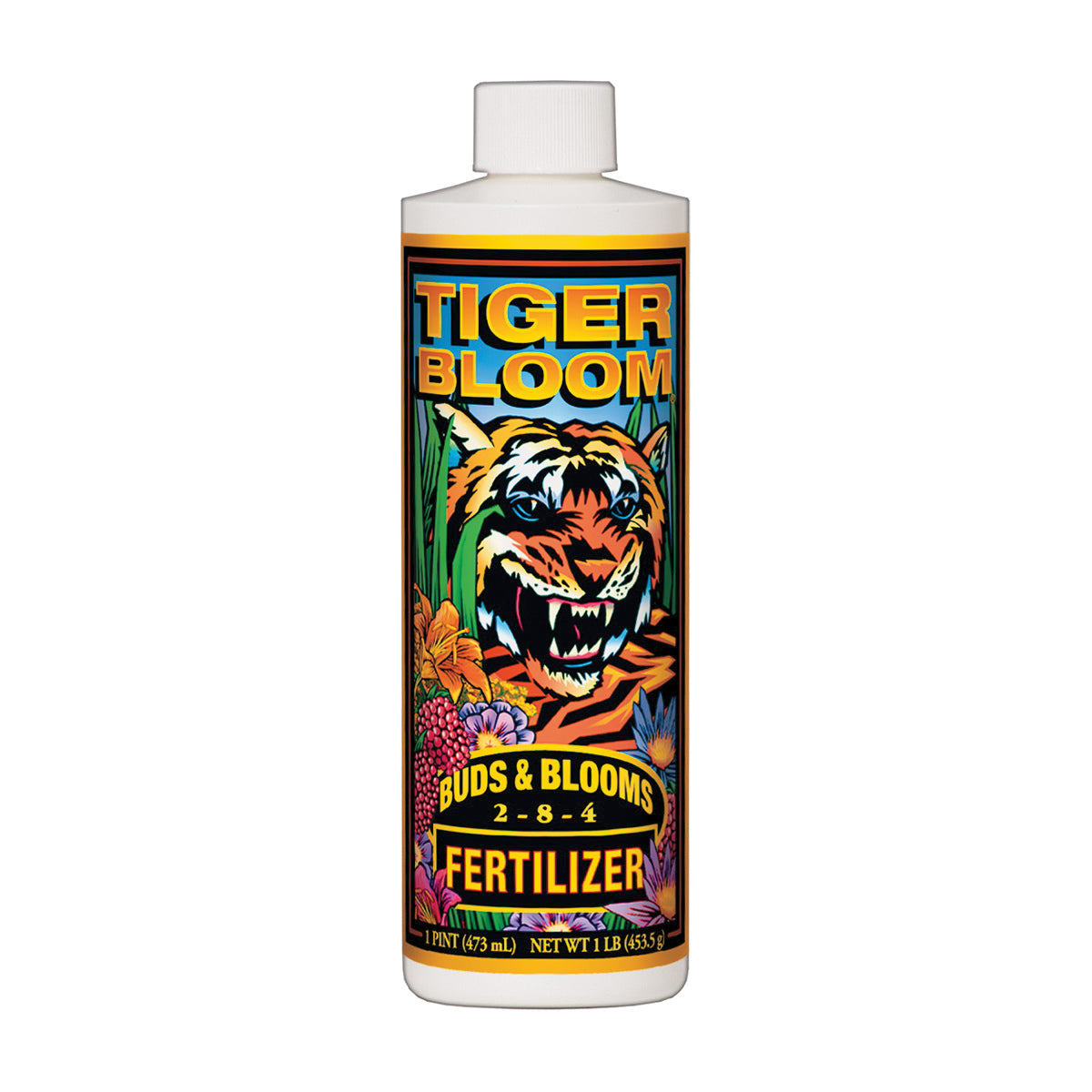 Tiger Bloom F42 793226 Plant Food, 1 pt Bottle, Liquid, 2-8-4 N-P-K Ratio