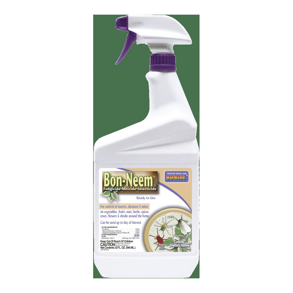 Bonide 026 Ready-to-Use Bon-Neem II, Liquid, Spray Application, Indoor, Outdoor, 16 oz