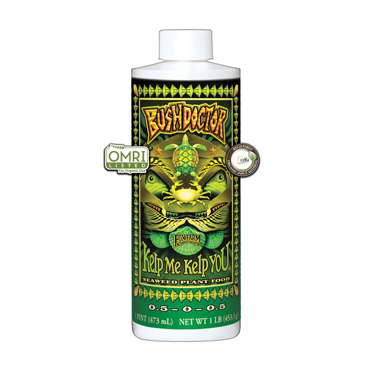 BUSH DOCTOR Kelp Me Kelp You F42 794209 Plant Food, 1 pt, Liquid, 0.5-0-0.5 N-P-K Ratio