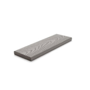 Trex Select PG010616SS01 Square-Edge Decking Board, 16 ft L, 6 in W, 1 in T, Pebble Gray