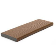 Trex Select SD010620SS01 Square-Edge Decking Board, 20 ft L, 6 in W, 1 in T, Saddle