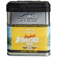 Load image into Gallery viewer, Traeger Leinenkugel&#39;s SPC181 Summer Shandy Rub, Citrus Flavor, 7.75 oz Tin

