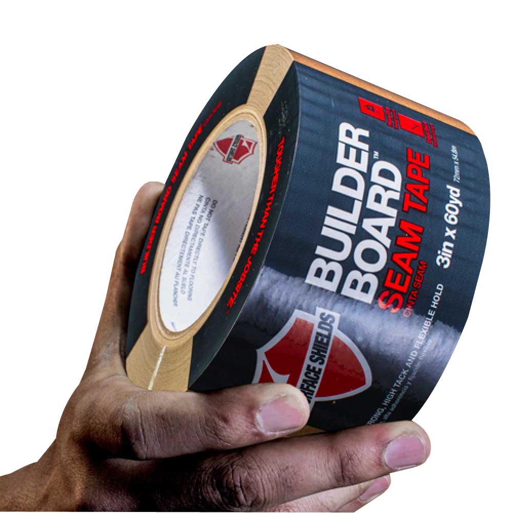 SURFACE SHIELDS BLD048 Builder Board Tape, 2 in W, 180 ft L, Brown