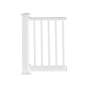 RDI Endurance Original Rail 73019104 Stair Rail Kit, Square Baluster, Vinyl, White