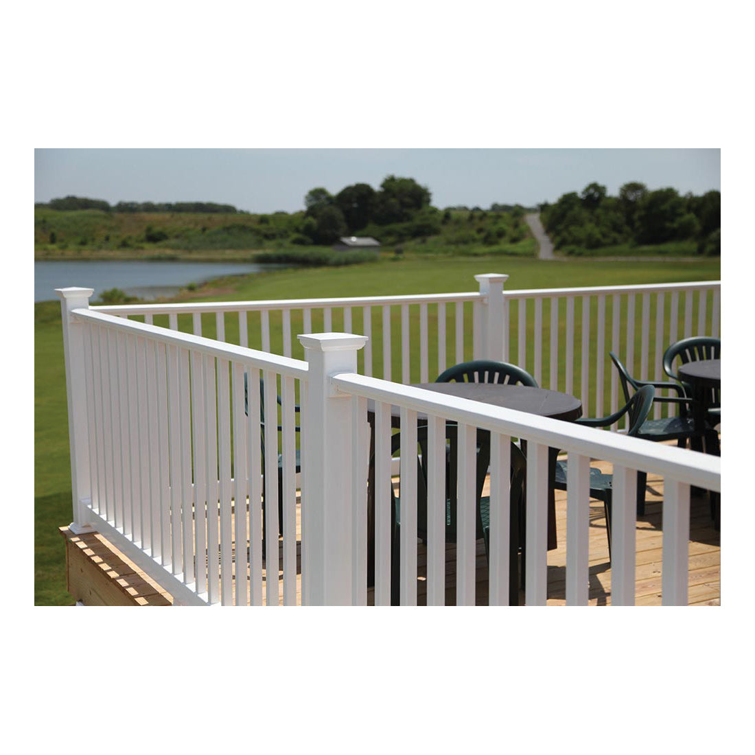 RDI Endurance Original Rail 73019116 Stair Rail Kit, Square Baluster, Vinyl, White