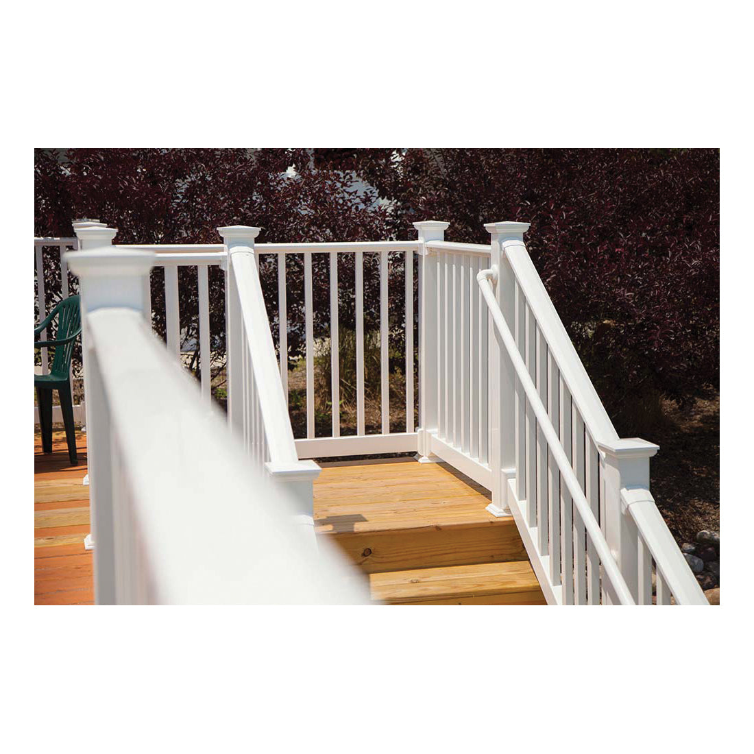 RDI Endurance Original Rail 73019116 Stair Rail Kit, Square Baluster, Vinyl, White
