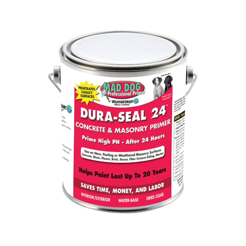 MAD DOG Dura-Seal 24 MDPDS100 Concrete and Masonry Primer, White, 1 gal