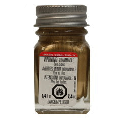 TESTORS 1144TT Enamel Paint, Metallic, Gold, 0.25 oz, Bottle