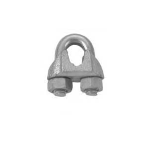 Campbell T7670429 Wire Rope Clip, Malleable Iron, Electro-Galvanized