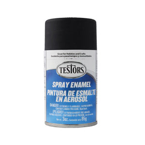 TESTORS 1249T Craft Paint, Flat, Black, 3 oz, Bottle
