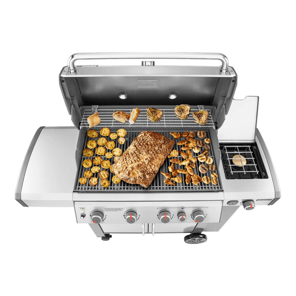 Weber GENESIS II S-435, 62006001 Gas Grill, Liquid Propane, 4 -Burner, Stainless Steel