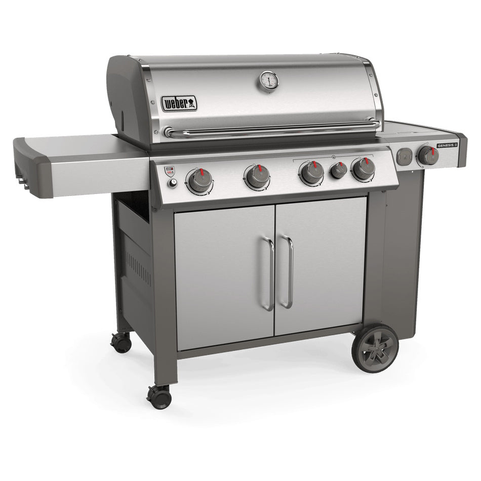 Weber GENESIS II S-435, 62006001 Gas Grill, Liquid Propane, 4 -Burner, Stainless Steel