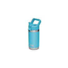 Load image into Gallery viewer, YETI Rambler Jr. 21071500018 Kid&#39;&#39;s Bottle with Straw Cap, 12 oz Capacity, Stainless Steel, Blue

