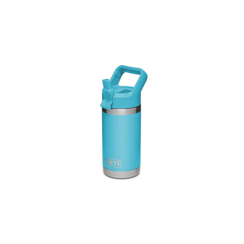 YETI Rambler Jr. 21071500018 Kid''s Bottle with Straw Cap, 12 oz Capacity, Stainless Steel, Blue
