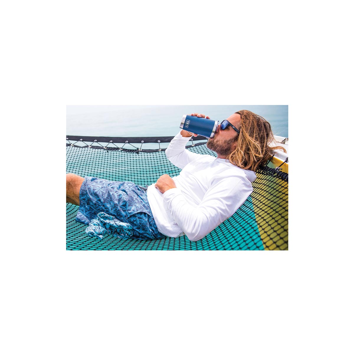 YETI Rambler 21070060057 Tumbler, 20 oz Capacity, MagSlider Lid, Stainless Steel, Insulated, River Green