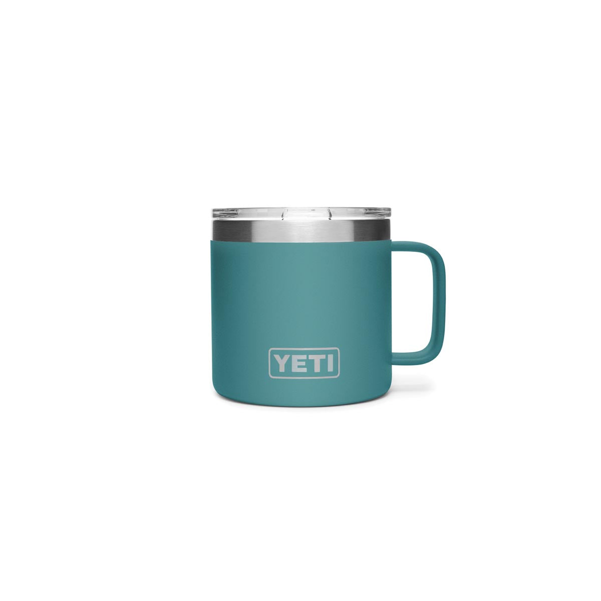 YETI Rambler 21071300237 Mug, Vacuum-Insulated with Standard Lid, 14 oz Capacity, Stainless Steel, River Green